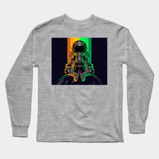 Meditation astronaut Long Sleeve T-Shirt